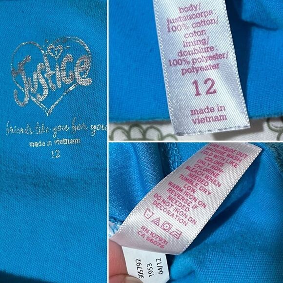 Justice Blue Sparkle Ombré Sequin Tank Top Tturquoise Blue Girls 12 - Picture 9 of 10